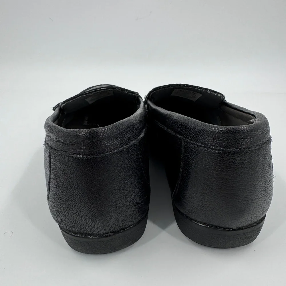 Rockport Womens Black Leather Work Shoes Top Shore Penny Loafer Steel Toe‎ 10W